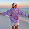 Butterfly Inspired Embroidered Fleece Hoodie