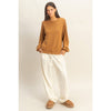 Basics High-Waisted Straight-Cut Drawstring Pants