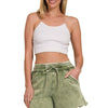 Fleece Shorts: Acid Wash & Solid