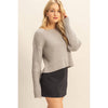 Textured Sweater With Relaxed Drop Sleeves