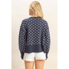 Unique Dot Patterned Crewneck Sweater
