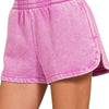 Fleece Shorts: Acid Wash & Solid