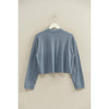 Mineral Washed Long-Sleeve Henley Top