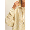 Long Sleeve Crop Acid Wash Sweatshirt