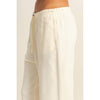 Basics High-Waisted Straight-Cut Drawstring Pants