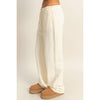 Basics High-Waisted Straight-Cut Drawstring Pants