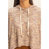 Long Sleeve Crop Acid Wash Sweatshirt