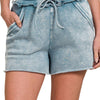 Fleece Shorts: Acid Wash & Solid
