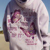 Butterfly Inspired Embroidered Fleece Hoodie