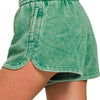 Fleece Shorts: Acid Wash & Solid