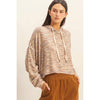 Long Sleeve Crop Acid Wash Sweatshirt