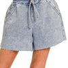 Fleece Shorts: Acid Wash & Solid