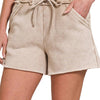 Fleece Shorts: Acid Wash & Solid