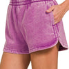 Fleece Shorts: Acid Wash & Solid