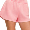 Fleece Shorts: Acid Wash & Solid