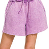 Fleece Shorts: Acid Wash & Solid