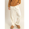 Basics High-Waisted Straight-Cut Drawstring Pants