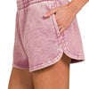 Fleece Shorts: Acid Wash & Solid